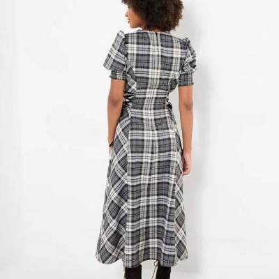 Luna Check Dress Back.JPG