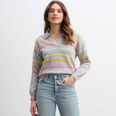 Johnny Collar Sweater - Sorbet Stripes.JPG