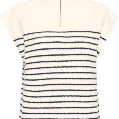 FRVINNA Waistcoat 1 Navy Stripe Front.jpg
